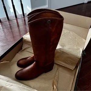 Frye Shoes Nib Frye Melissa Button Cognac Boots Poshmark